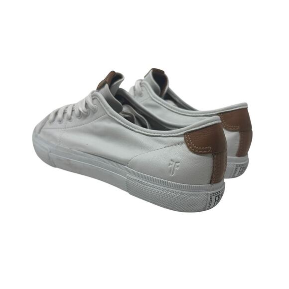 Frye Gia Low Top Lace-Up Leather‎ Lifestyle Sneakers Shoes White Size US 9 - Picture 10 of 12